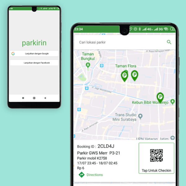 Parkirin (Parking Booking App)